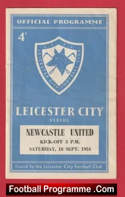 Leicester City v Newcastle United 1954