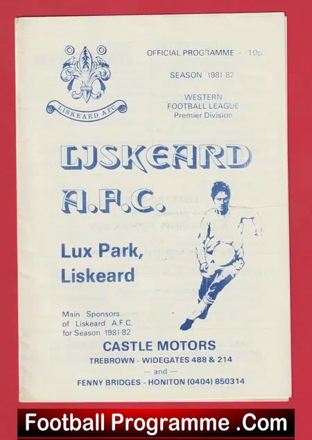 Liskeard v Falmouth Town 1981 + Wellington
