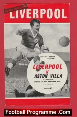 Liverpool v Aston Villa 1962 – Postponed