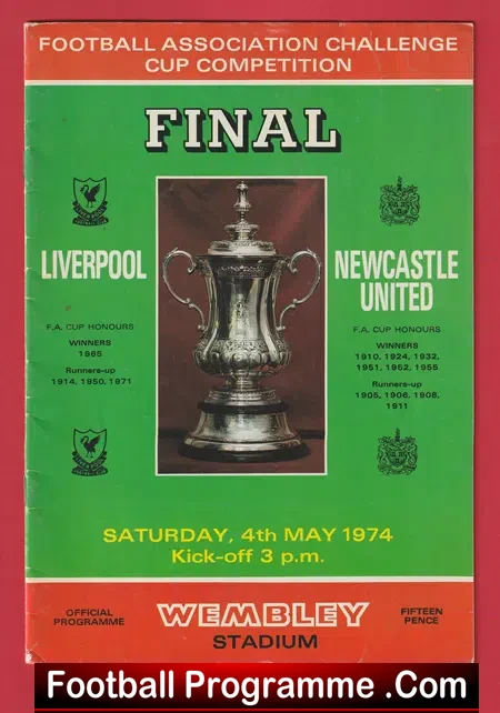 Liverpool v Newcastle United 1974 – FA Cup Final Wembley