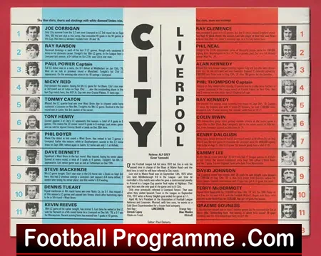 Manchester City v Liverpool 1981 - League Cup Semi Final