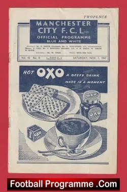 Manchester City v Portsmouth 1947 - football programme