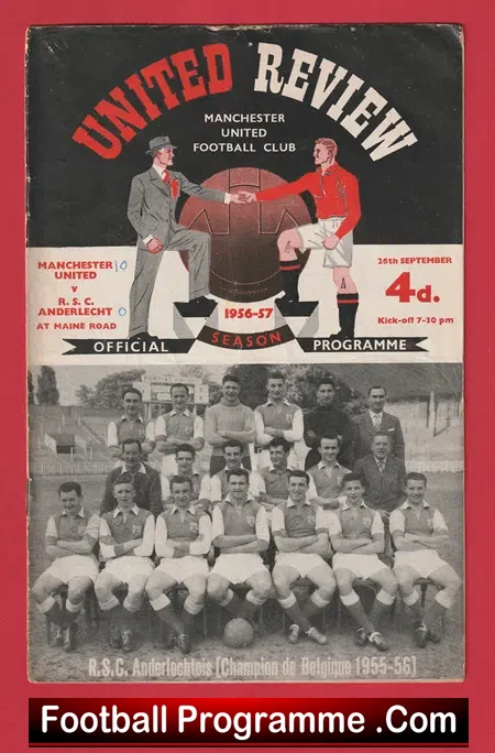 Manchester United v Anderlecht RSC 1956 – 1st European Match