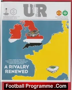 Manchester United v Saint Etienne 2017 - Europa League - football programme