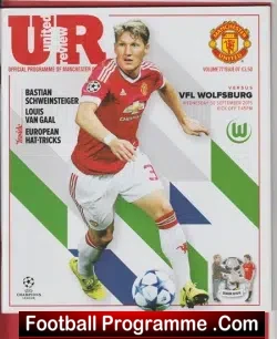 Manchester United v VFL Wolfsburg 2015 - Champions League - football programme
