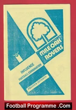 Mile Oak Rovers v West Midlands Police 1992 - football programme