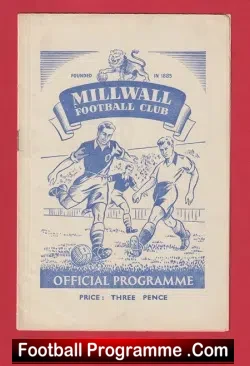 Millwall v Ipswich Town 1949 - 1940's - football programme