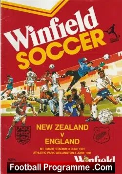 New Zealand v England 1991 – Multi Autographed SIGNED