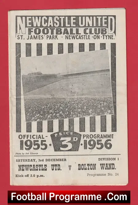 Newcastle United v Bolton Wanderers 1955