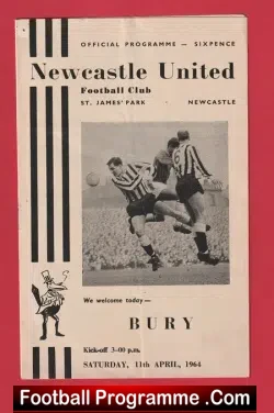 Newcastle United v Bury 1964