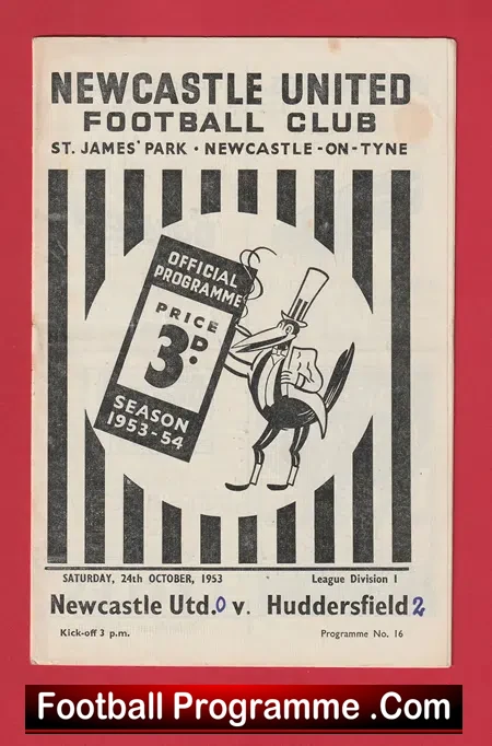 Newcastle United v Huddersfield Town 1953