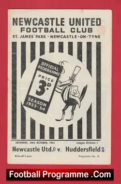 Newcastle United v Huddersfield Town 1953