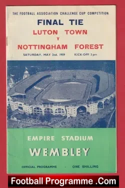 Nottingham Forest v Luton Town 1959 – FA Cup Final + Song