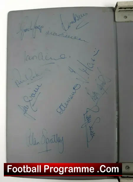 Queens Park Rangers Football Club Multi Autographed 1971 - 1972