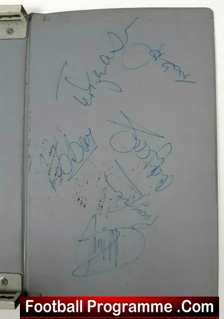 Queens Park Rangers Football Club Multi Autographed 1971 - 1972