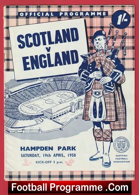 Scotland v England 1958 - Bobby Charlton First Game
