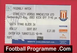 Chelsea v Manchester United 2002 – Football Ticket Friendly