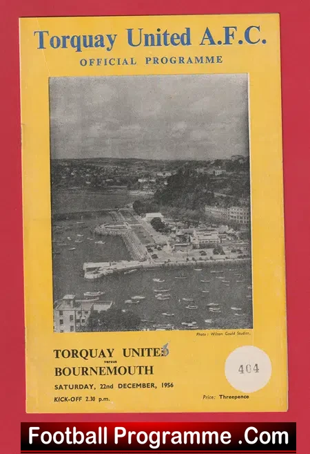 Torquay United v Bournemouth 1956