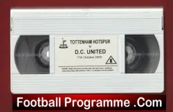 Tottenham Hotspur v DC United 2002 Autographed Video Tape SIGNED