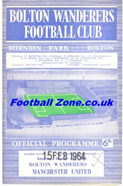 Bolton Wanderers v Manchester United 1964 – Postponed