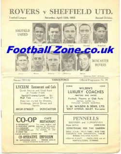 Doncaster Rovers v Sheffield United 1952