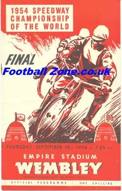 World Speedway Championship World Final 1954 - London UK