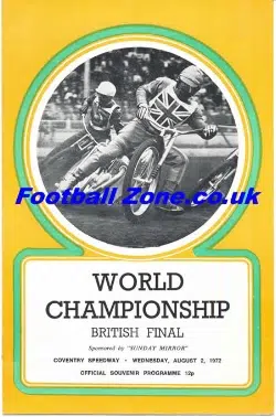World Speedway Championship British Final 1972