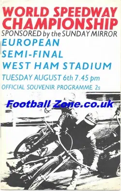 World Speedway Championship European Final 1968 Semi
