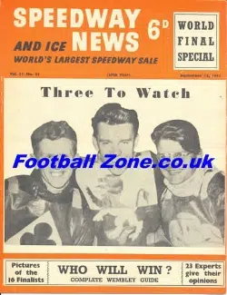Speedway News Magazine 1954