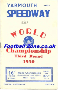 World Speedway Championship 1950 At Yarmouth