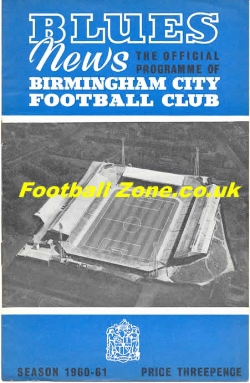 Birmingham City v Manchester United 1960