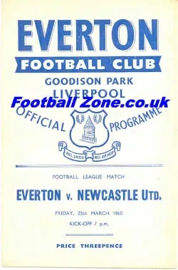Everton v Newcastle United 1960