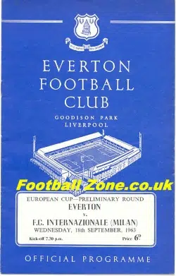 Everton v Inter Milan 1963