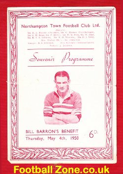 Bill Barron Testimonial Benefit Match Northampton Town 1950