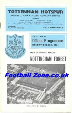 Tottenham Hotspur v Nottingham Forest 1964