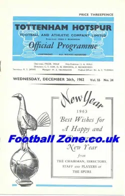 Tottenham Hotspur v Ipswich Town 1962