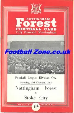 Nottingham Forest v Stoke City 1965