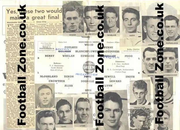 Manchester United v Aston Villa 1957 + Pictures + Articles
