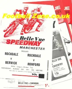 Belle Vue Speedway Pack 7 X 1970's