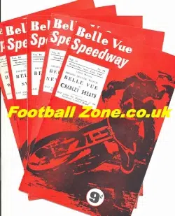 Belle Vue Speedway Pack 5 X 1960’s