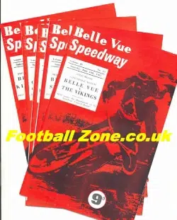 Belle Vue Speedway Pack 5 X 1960’s
