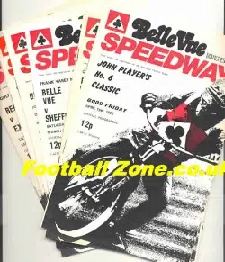 Belle Vue Speedway Pack 7 X 1970’s