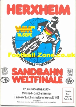 Herxheim Speedway Programme Final 1984