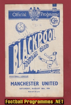 Blackpool v Manchester United 1955 – Man Utd