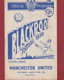 Blackpool v Manchester United 1955 – Man Utd