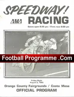 America Speedway Racing Orange County Fairgrounds 1985