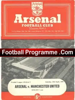 Arsenal v Manchester United 1955