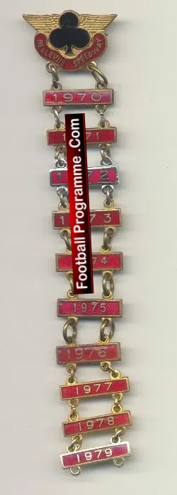 Belle Vue Aces Speedway Badge 1970 – 1979 + Bars