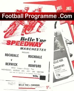 Belle Vue Speedway Pack 7 X 1970’s