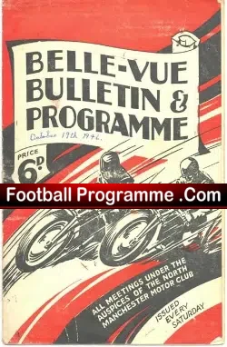Belle Vue Speedway Programme 1946 100 Guineas trophy